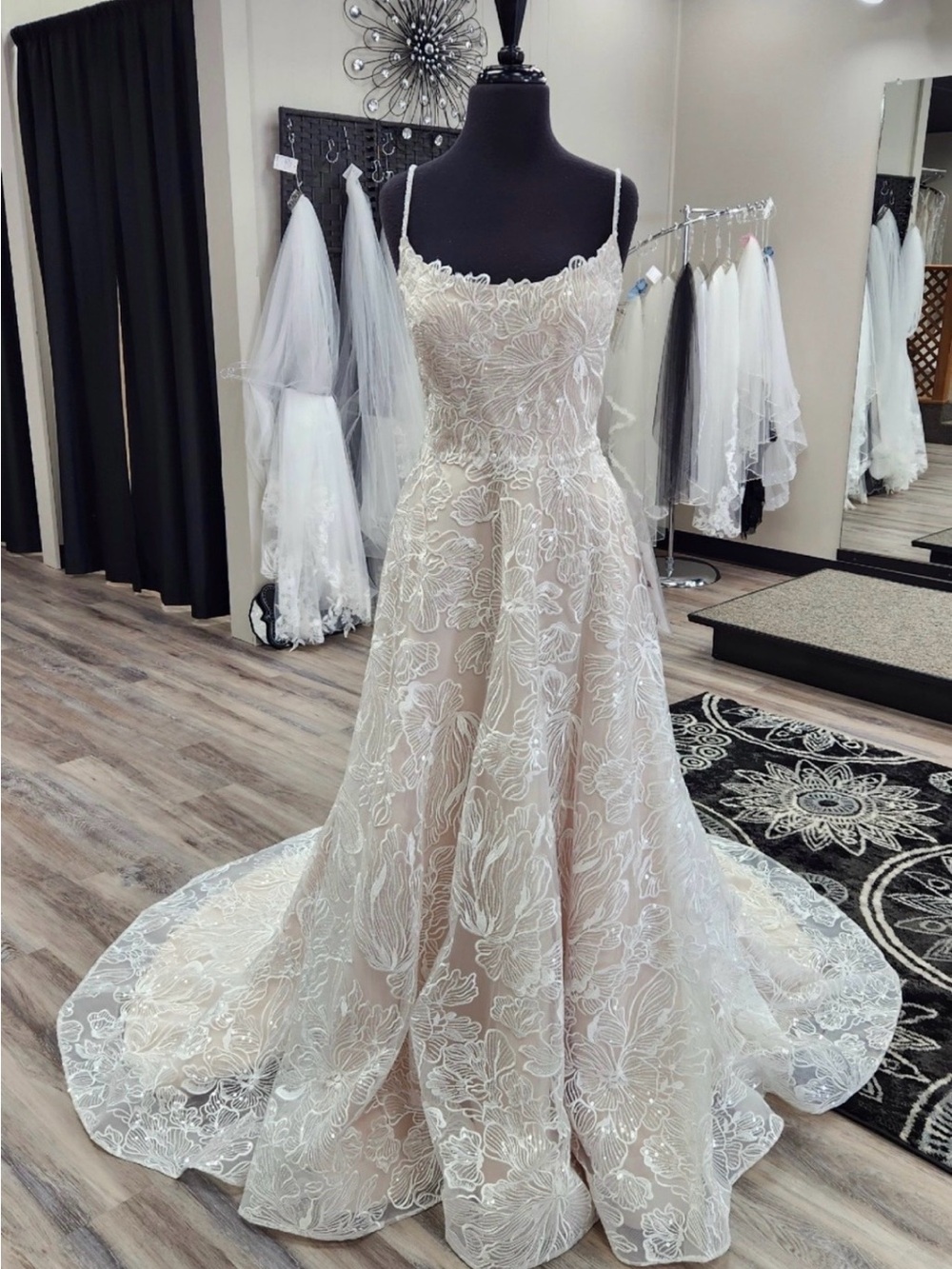 Val Stefani wedding dress *NEVER WORN* Lace And Beading, size 12